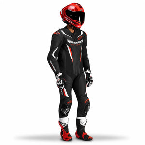 Monotraje ALPINESTARS De Cuero 1 Pieza GP Force V2 - Rojo