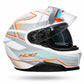 Casco HJC i71 IORIX - Blanco Naranja