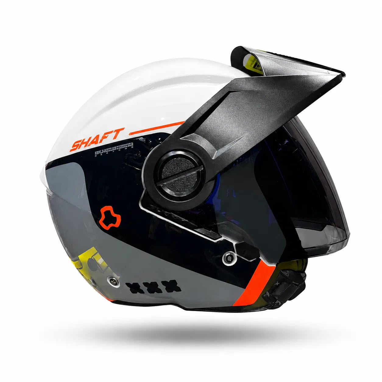 Casco SHAFT 212 Reverb Gris Claro Naranja