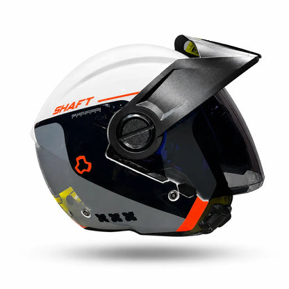 Casco SHAFT 212 Reverb Gris Claro Naranja