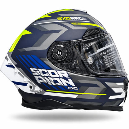 Casco SCORPION EXO Race Air Kobra Azul