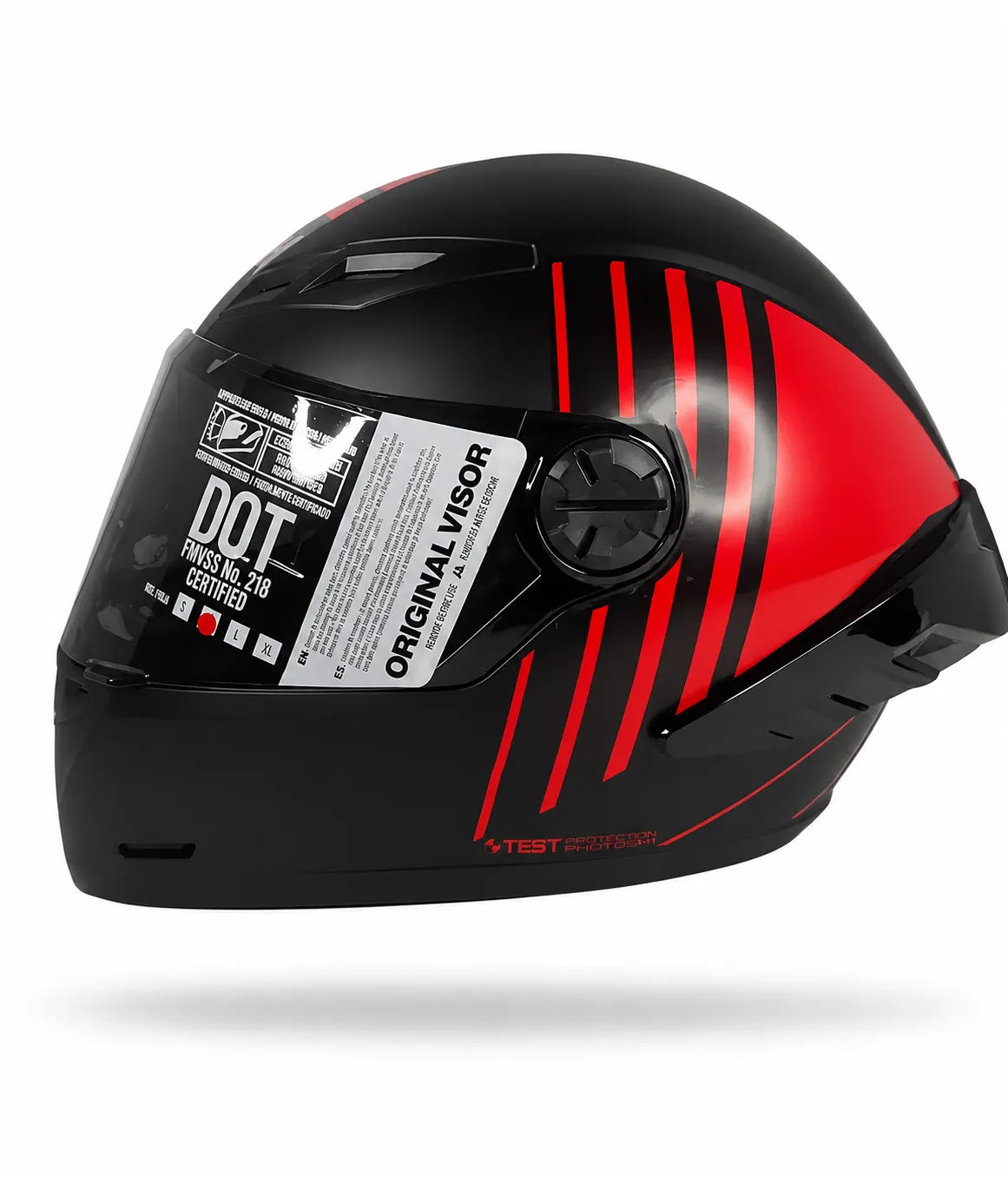 Casco Integral ICH 501 SP HCI - Lauda Negro Rojo