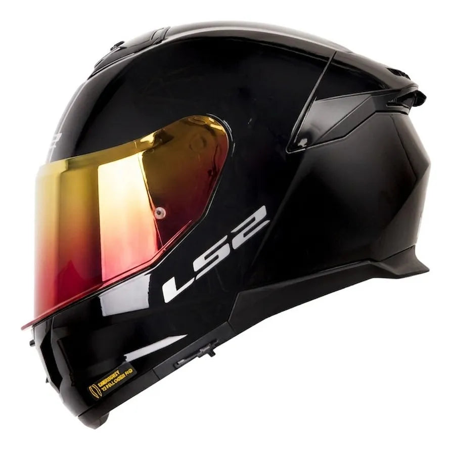 Casco LS2 FF808 Stream II Negro Brillante