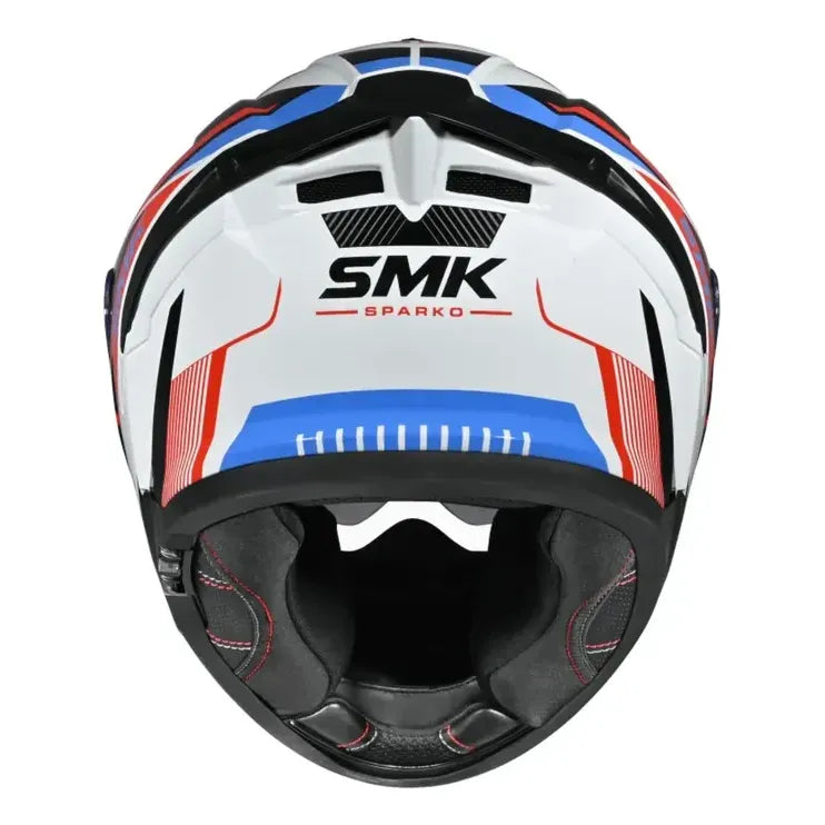 Casco SMK Typhoon Blanco Azul