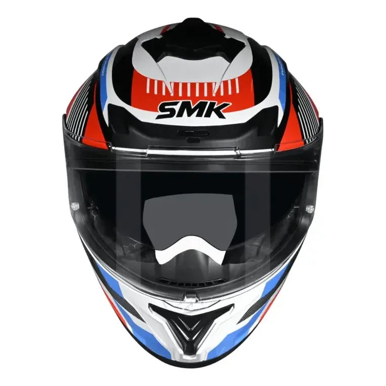 Casco SMK Typhoon Blanco Azul