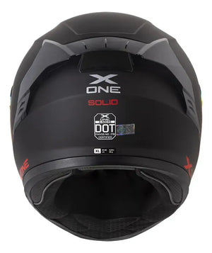 Casco X One 500 RS Solid Negro Rojo + Pinlock