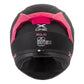 Casco X One 500 RS Solid Negro Fucsia + Pinlock