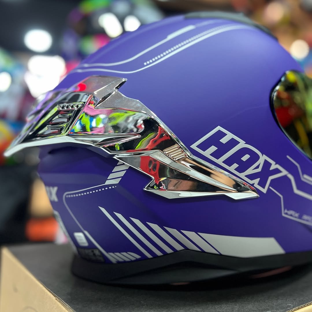 Casco HAX Obsidian Morado