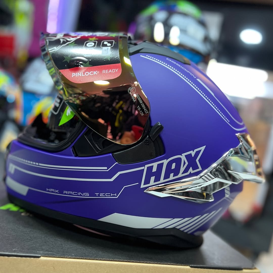Casco HAX Obsidian Morado