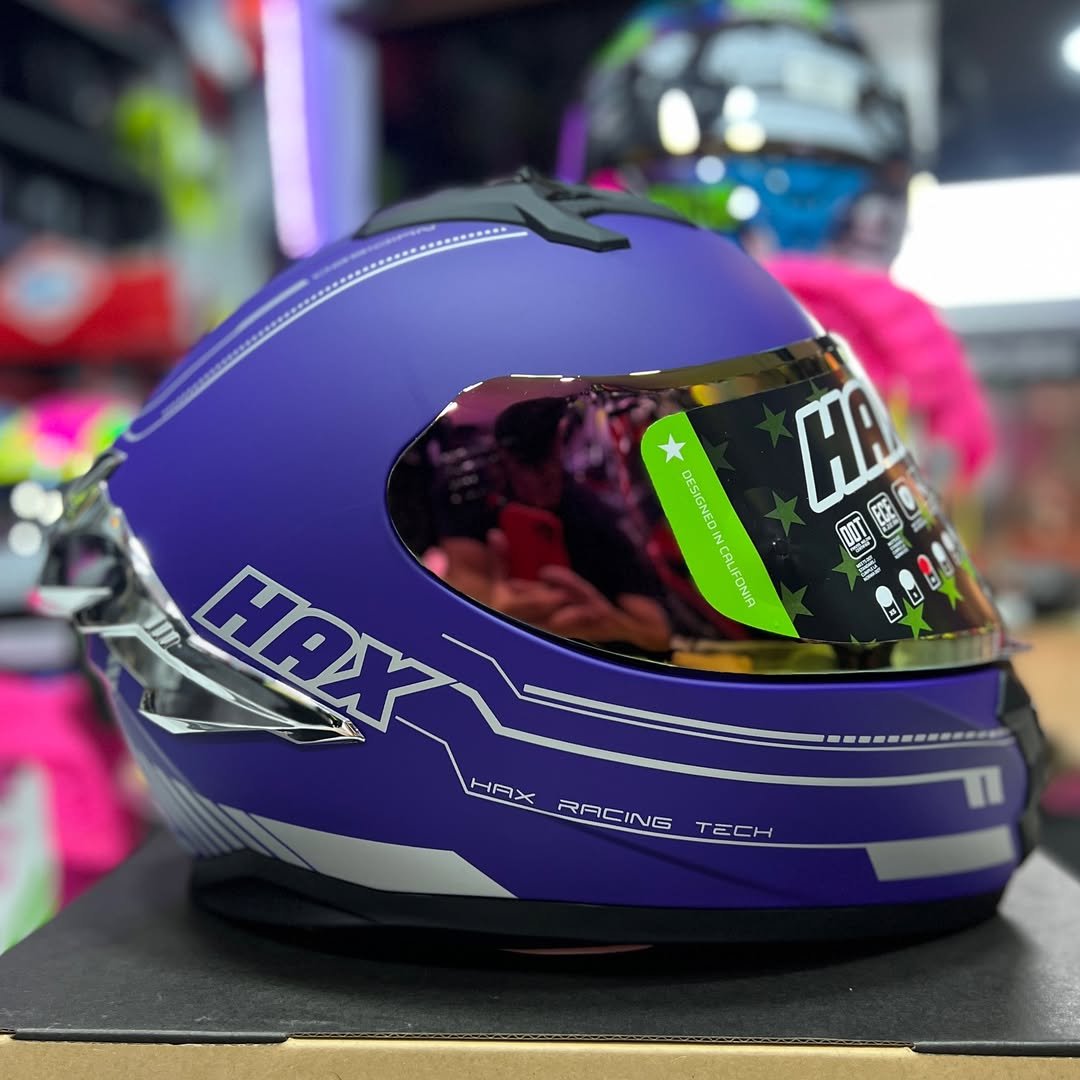 Casco HAX Obsidian Morado