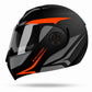 Casco Abatible ICH 3110 HOLLOW - Negro Naranja