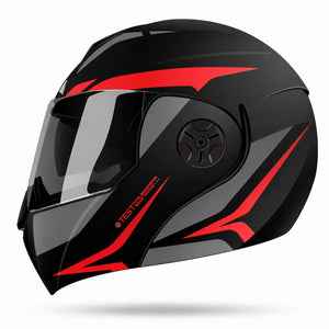 Casco Abatible ICH 3110 HOLLOW - Negro Rojo