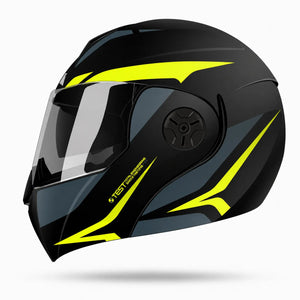 Casco Abatible ICH 3110 HOLLOW - Negro Amarillo Neon
