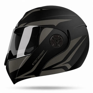 Casco Abatible ICH 3110 HOLLOW - Negro Gris Oscuro