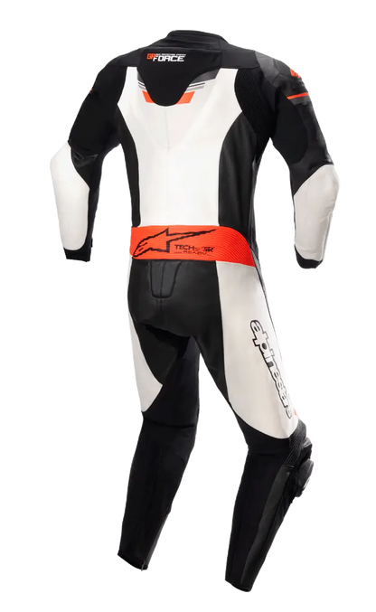 Monotraje ALPINESTARS GP Force Chaser Leather Blanco Naranja