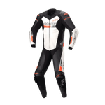 Monotraje ALPINESTARS GP Force Chaser Leather Blanco Naranja 2