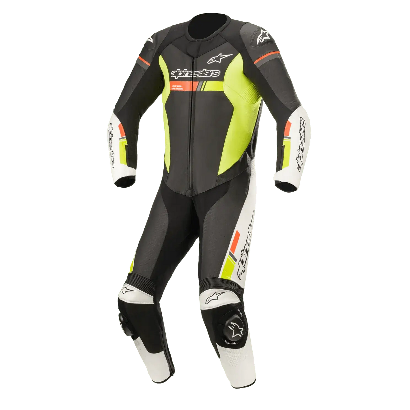 Monotraje ALPINESTARS GP Force Chaser Leather Blanco Verde