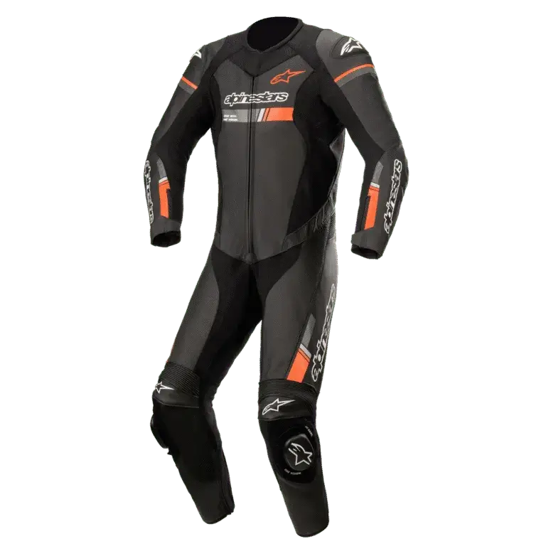 Monotraje ALPINESTARS GP Force Chaser Leather Negro Naranja