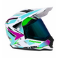 Casco PRO RIDER 129 Azarya Blanco Turquesa