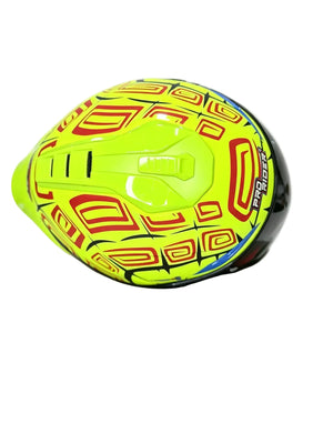 Casco PRO RIDER 711 Striker Amarillo Gris