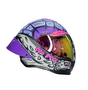 Casco PRO RIDER 711 Striker Morado Gris