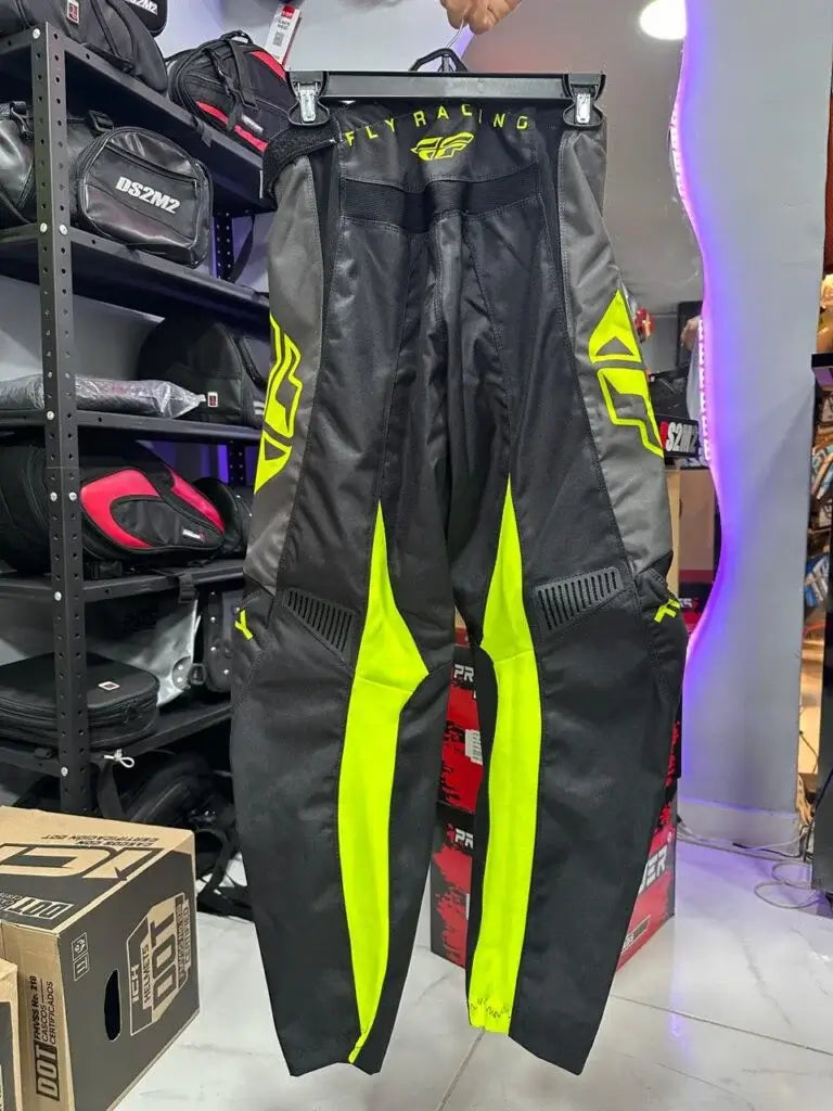 Pantalón FLY f-16 Negro-Gris-Hi-Vis 3