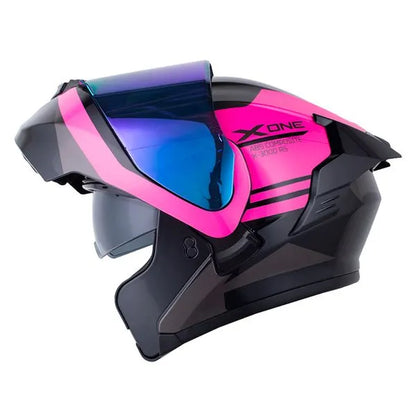 Casco X ONE 3000 RS SABIO - Negro Fucsia
