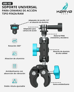 Soporte Universal Para Cámaras De Acción KORVO TECH 2