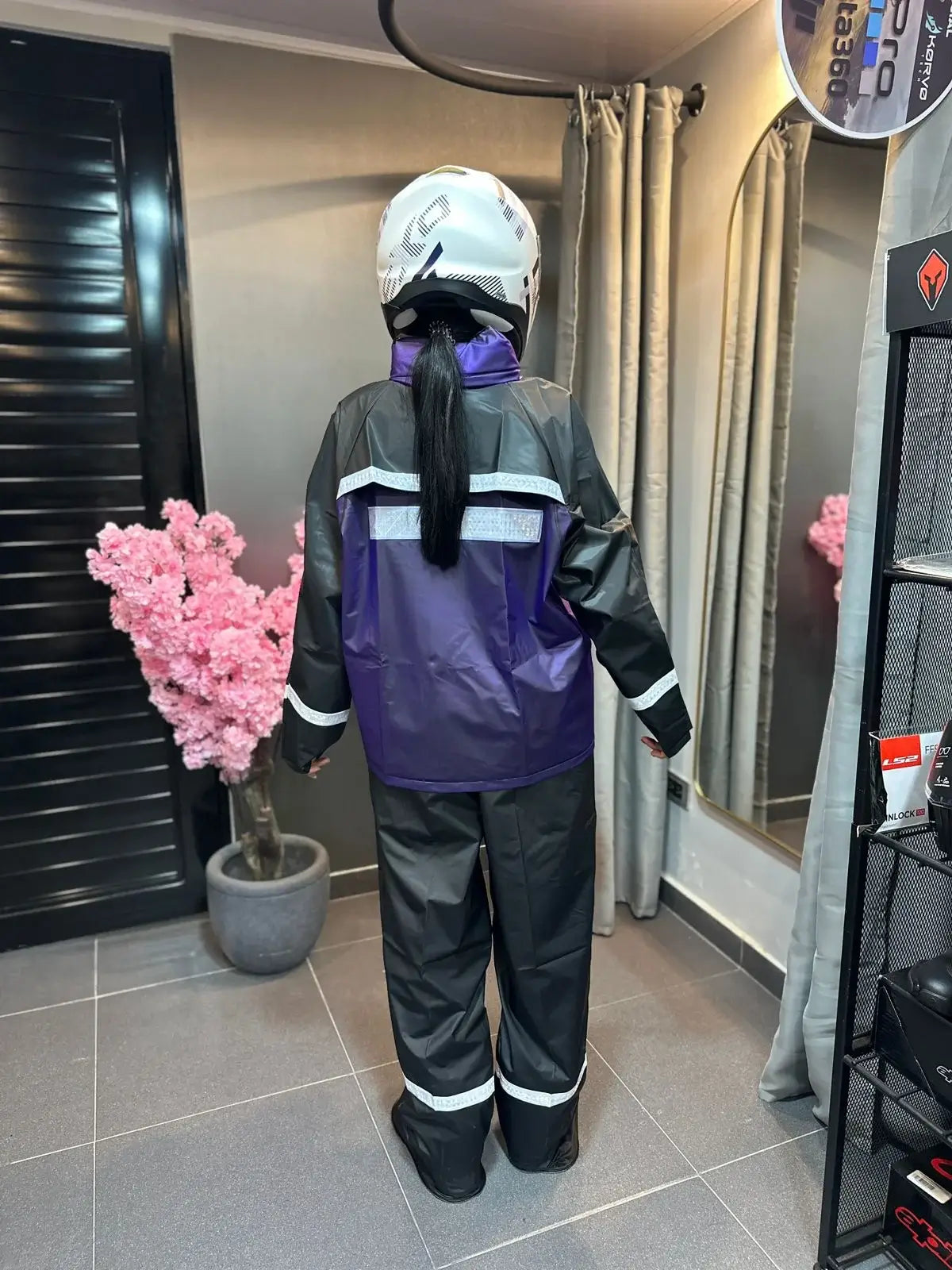 Traje Impermeable DS2M2 Soportado Morado 4