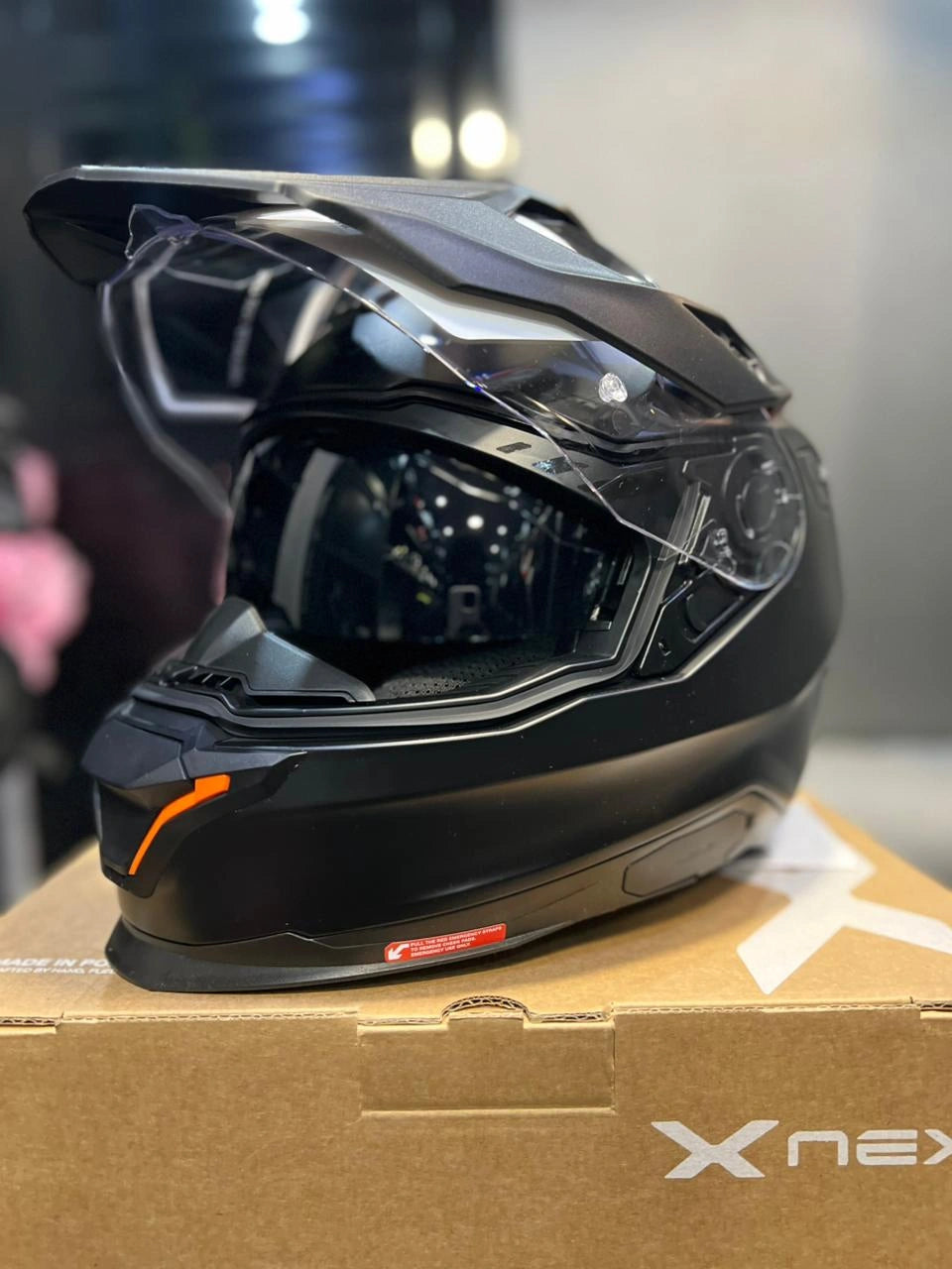 Casco NEXX Y.TRAVL PLAIN Negro Naranja