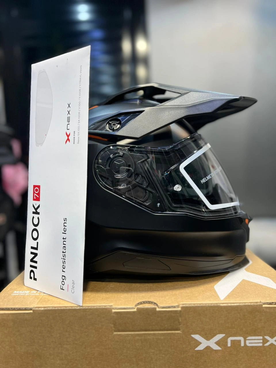 Casco NEXX Y.TRAVL PLAIN Negro Naranja