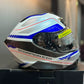 Casco SCORPION EXO 391 Leo Azul Blanco