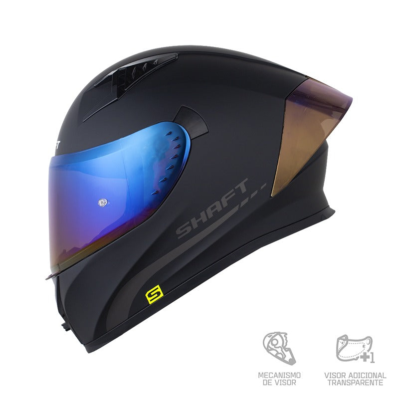 Casco SHAFT 526 SP EVO SOLID - Negro Gris Oscuro