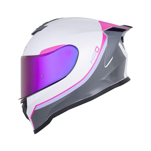 Casco HRO 506 SP MEYK - Blanco Fucsia