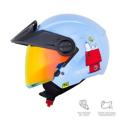 PREVENTA Casco SHAFT 212 SNOPY THE DOG - Azul Claro