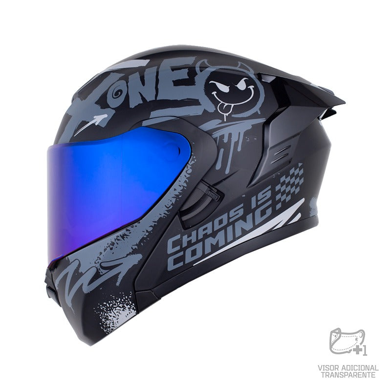 Casco X ONE 3000 RS Driper Negro Gris