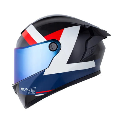 Casco X One 500 RS BROKEN Gris Oscuro Rojo + Pinlock