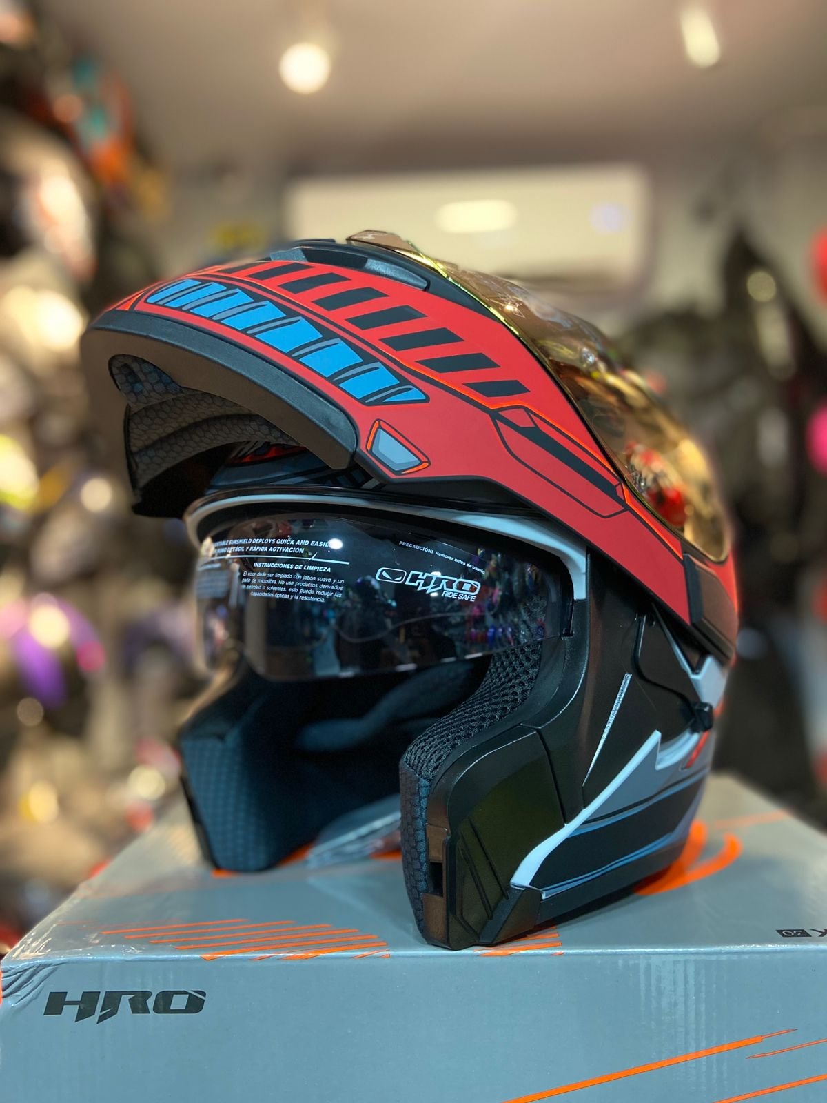 Casco Abatible HRO 3400DV Evo Rover Rojo