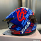 Casco HRO 506SP Black cat Azul Rojo