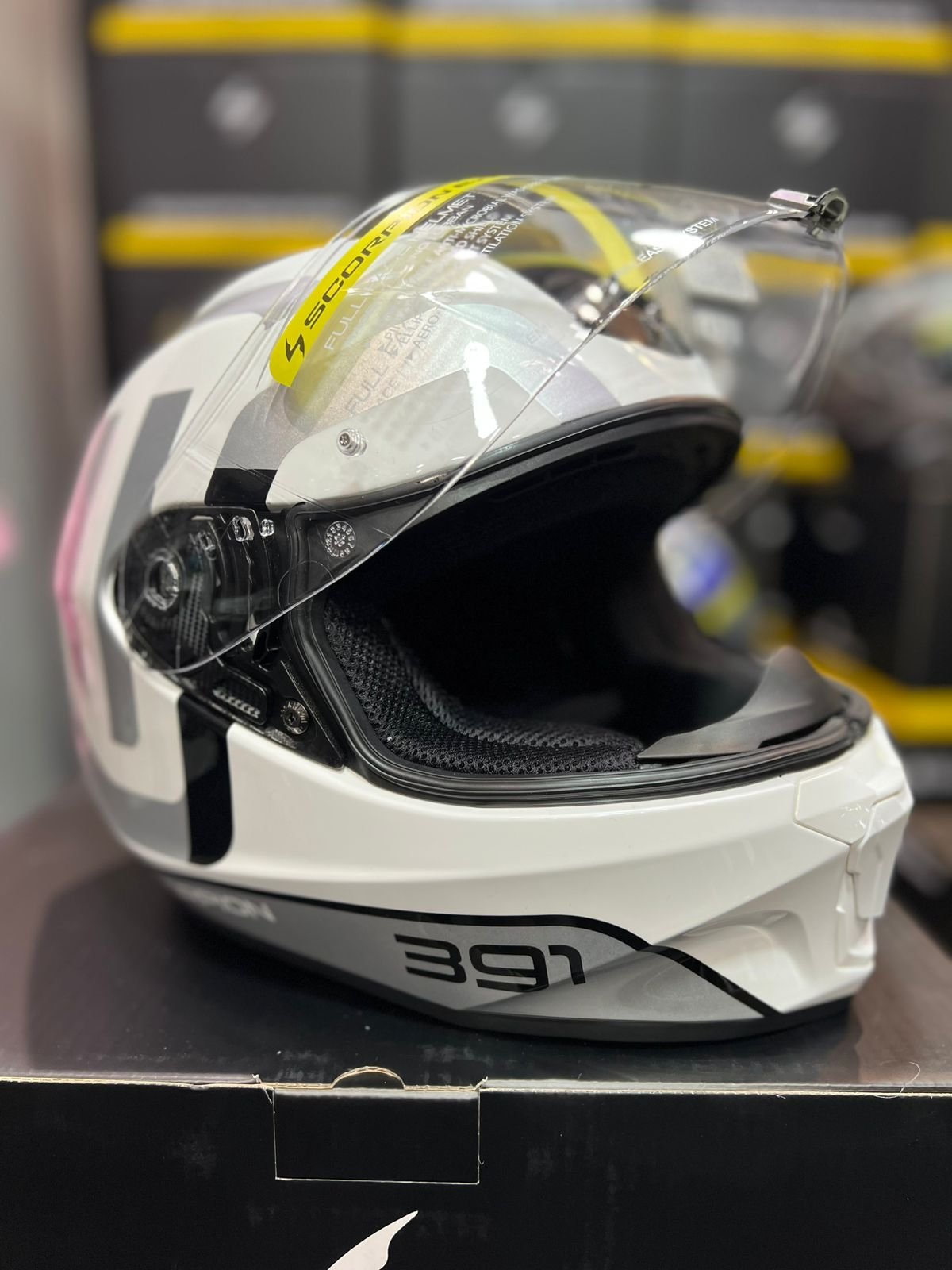 Casco SCORPION EXO 391 AROK Blanco Gris