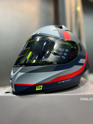 Casco SHAFT 526 SP Evo Euclid Gris Rojo