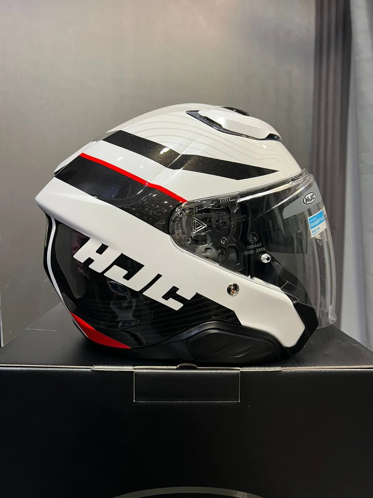 Casco HJC F 31 NABY - Negro Rojo