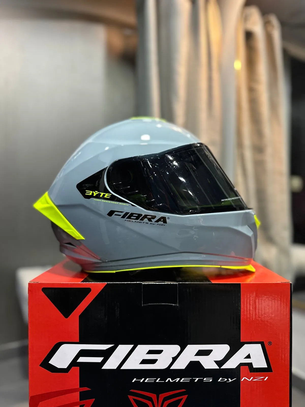 Casco FIBRA Byte Steam Gris