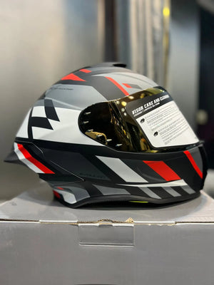 Casco XTRONG 820SP Manja Gris Rojo