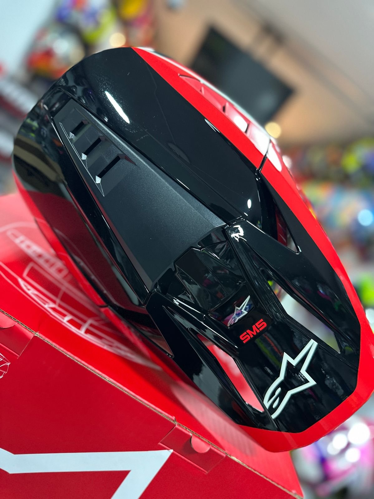 Casco ALPINESTARS SM5 Rojo Negro