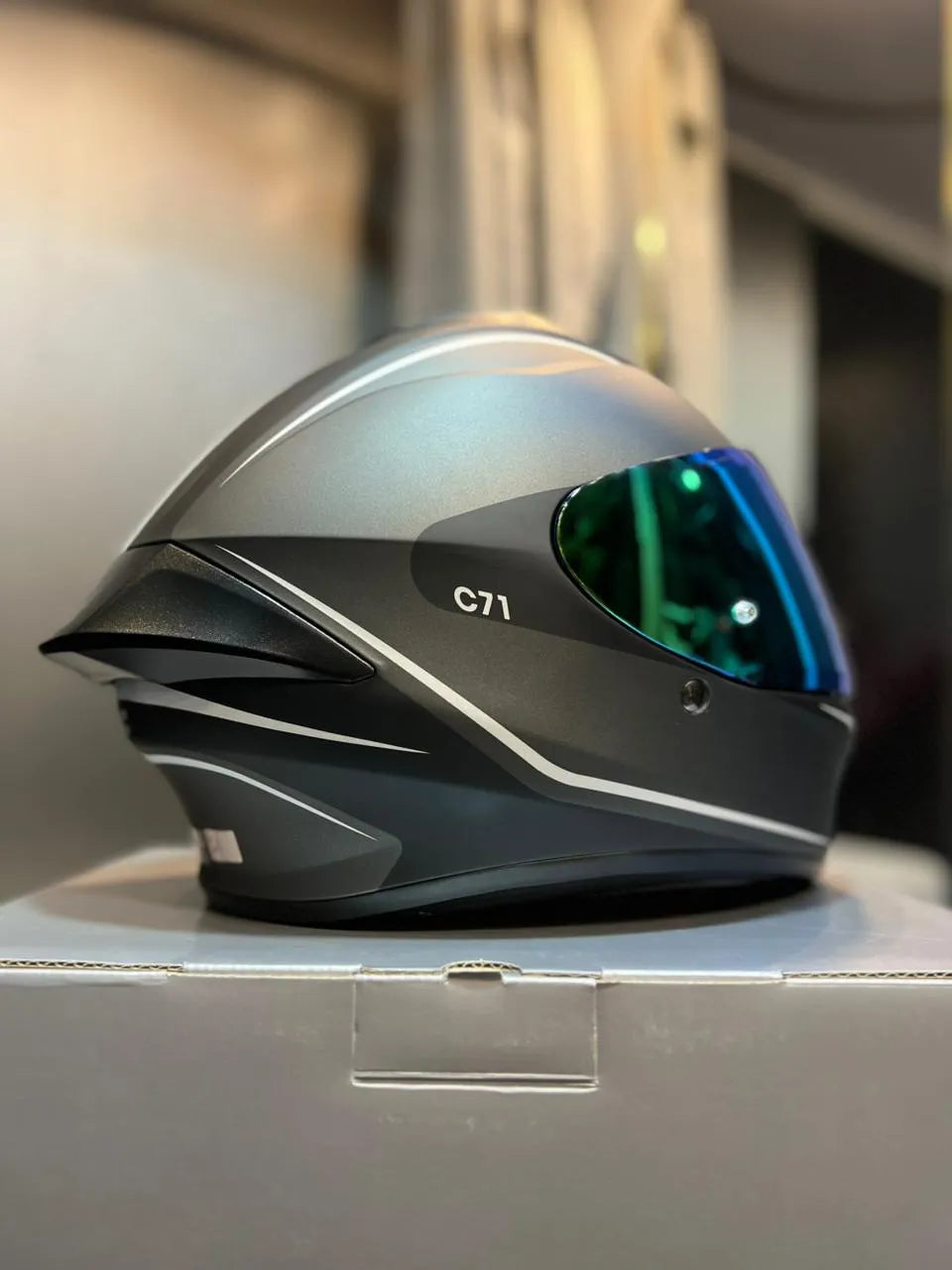 Casco HJC C71 Quez Gris