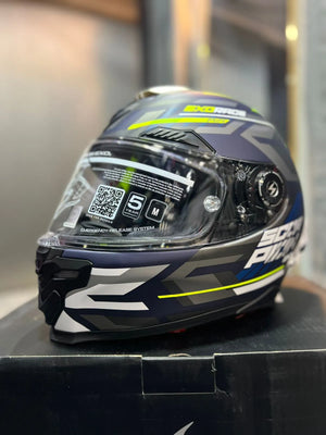 Casco SCORPION EXO Race Air Kobra Azul