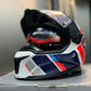 Casco SPARTAN Panther SV Valve Blanco Naranja