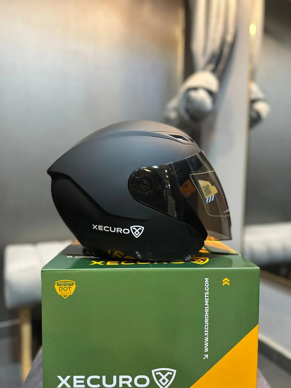 Casco Abierto XECURO 710 Negro Mate