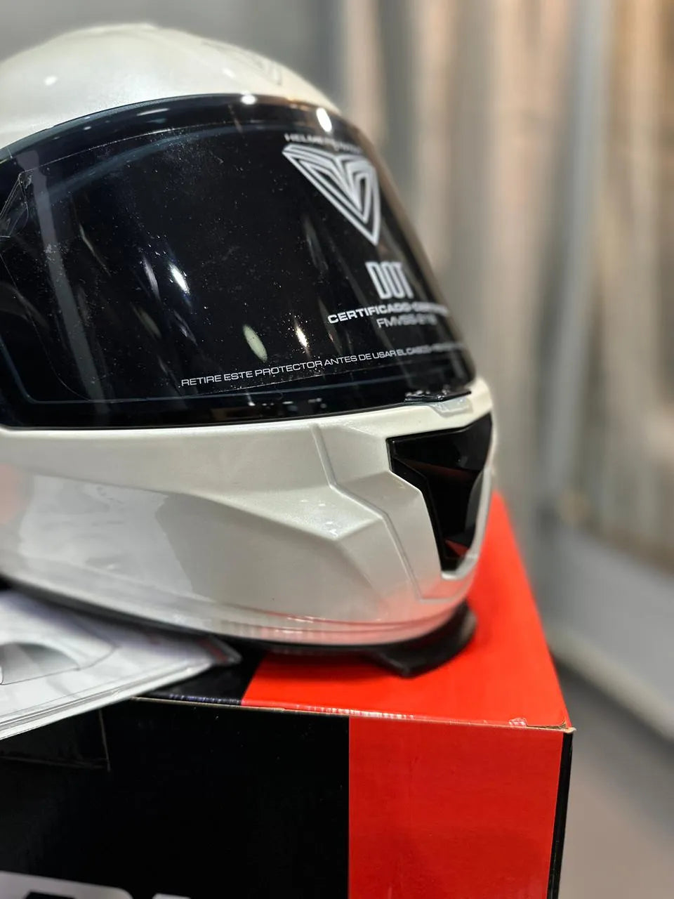 Casco FIBRA Byte Steam Blanco